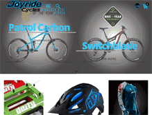 Tablet Screenshot of joyride-cycles.com